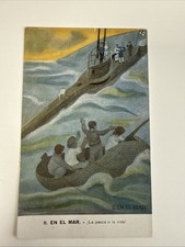 Postkarte, Kolorierte Grafik