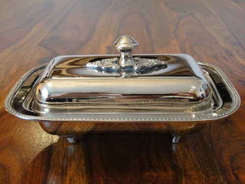 Butterdose silber luxus antik - silber,