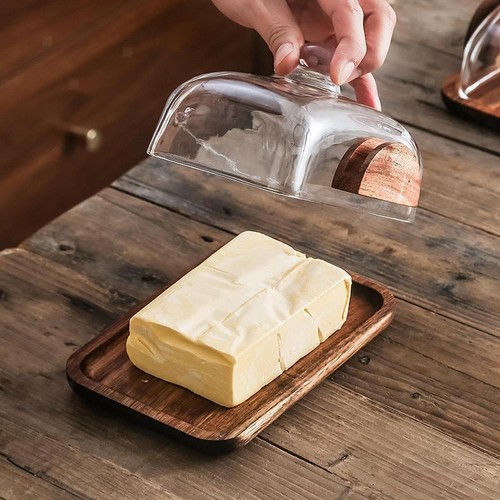 Butterschale mit glasabdeckung - butterschale,