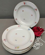 Porzellanfabrik Arzberg Suppenteller Tiefe Teller Streublumen 6er Set E 759