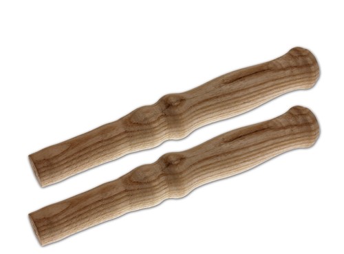 Holzgriff rund schubkarre - 2x,
