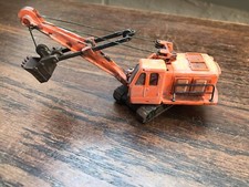 DDR BAGGER NOBAS UB80 MIT HOCHLÖFFEL GEALTERT UND PATINIERT 1:87