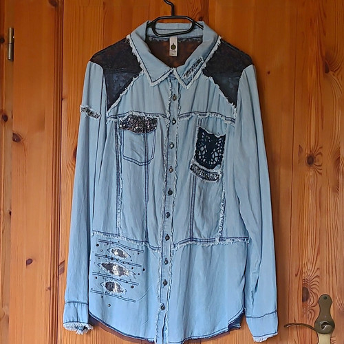 Tredy damen bluse hellblau - tredy,