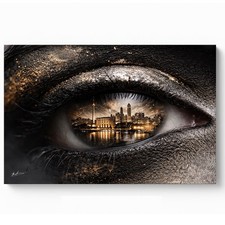 Abstrakte Wandbild Auge Berlin