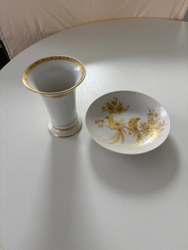 Vase und teller - vase,