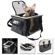 Hundetasche Autositz Grau