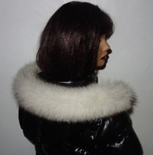 Polarfuchs Pelz Kapuze Kragen