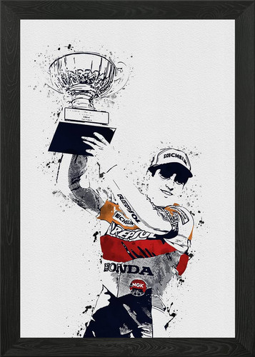 Mick doohan poster gerahmt - poster,