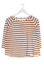 RICH & ROYAL Ringelshirt Damen Shirt Gr. DE 38 braun-weiß Casual-Look