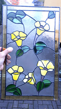 49cm Bleiverglasung Bleiglas Bunt Glas fenster bild Glasmalerei Blumen