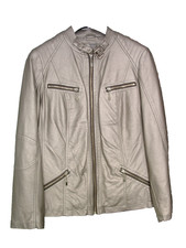 Metallic-Da.-Lederjacke