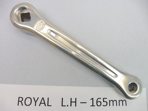 Royal linkshandkurbel 165mm - sr,