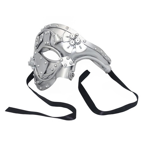 Steampunk maske silber - steampunk,