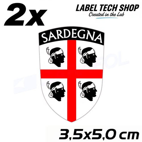 Sardinien aufkleber - 2x,