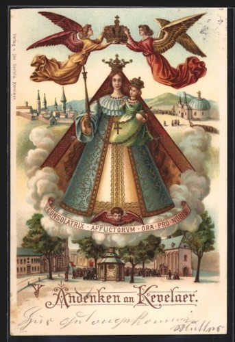 Lithographie kevelaer kapelle - kevelaer,,