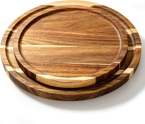 Stück holztablett rund - 2,