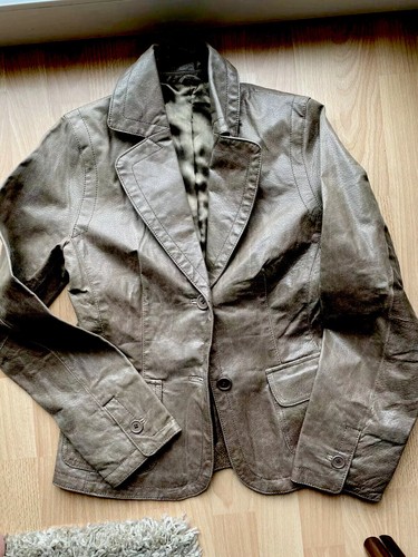 Leder jacke - leder,