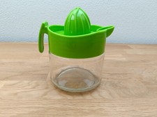 GLAS PRESSE GRÜN, SAFT OBST ZITRONENPRESSE MANUELL ENTSAFTER ZITRUS FRUCHT