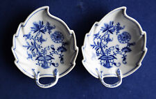 2 Blattschalen ca. 14 x 12 cm original Karlsbader Zwiebelmuster aus Dubi CSSR