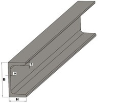 U-Stahl S235 roh-Metall Eisen Stahl U-Träger U-Eisen Profil Formstahl Stange UNP