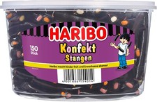 Haribo Konfektstangen, Lakritz, 150 St. 1,2 kg