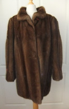 Jacke Pelzjacke Nerz Saga Mink braun Vintage  - Pelzhaus im Karlstor - Gr. M/L