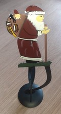 Weihnachtswippe schaukelnder Weihnachtsmann Dekoration Metall Nikolaus