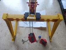 Playmobil 4210 Containerkran, Figuren und Zubehör, komplett mit original Bauplan