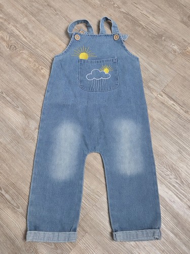Latzhose blau wolken sonne - blau, 86