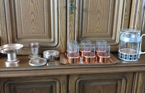 Ddr set metall teeservice - set,