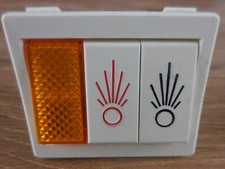 5x 3-fach Kipp-/Wippschalter einfach beleuchtet