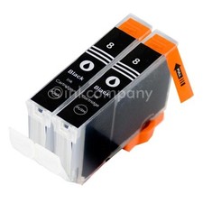 2 CANON Patronen mit Chip CLI8 black IP3300 IP3500 IP4200 IP4500 IP5200R MP520