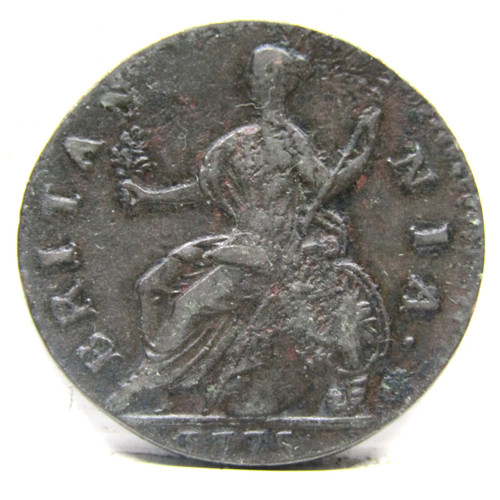 1775 half penny münze george - 1775,