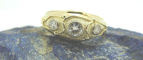 Damen brillant ring 585 gold14 - brillant,
