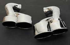 PORSCHE CAYENNE 7L5 957 GTS / TURBO - TECHART - EXHAUST TIPS CHROME TAILPIPES