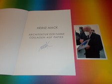 Heinz Mack Kunst ART  signed