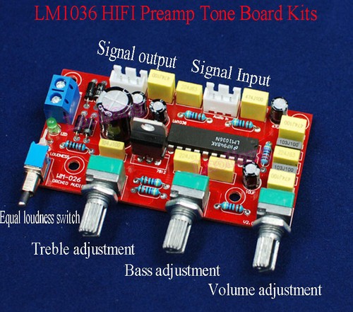 Lm1036 hifi preamp - preamp, board