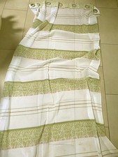 2 wunderschöne,  lange grüne Vorhänge, Gardinen, Stores 240x137 cm