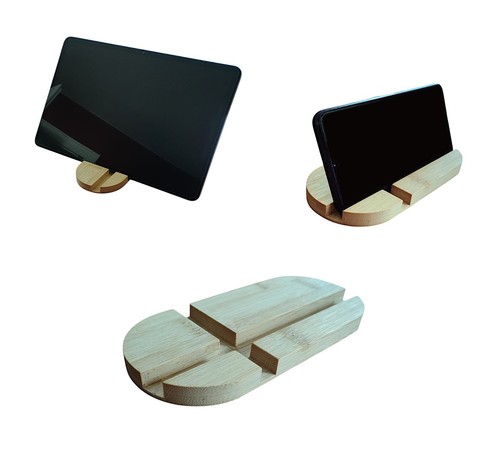 Tablet ständer bambus handy - ständer,