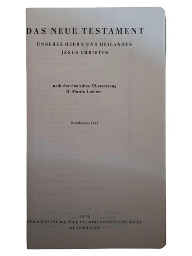 Luther bibel neues testament - bibel,
