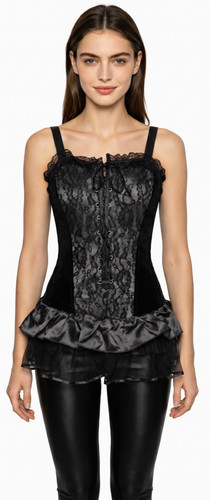 Stäbchen corsage minikleid - corsage,