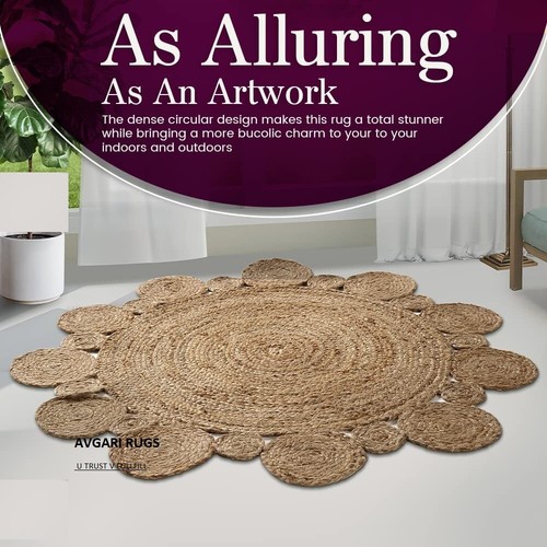 Teppich rund beige design - rund,