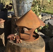 Edelrost Vogelhaus  rund
