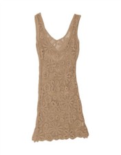 VINTAGE Damen ärmellos Häkel