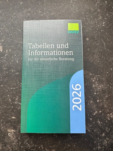 Datev 2026 tabellen und - tabellen,