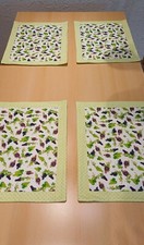 Tischset Patchwork 4er Set mit Vlies gefüttert. 46x35cm