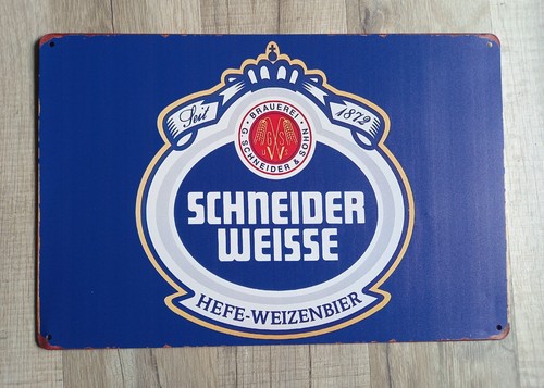 Werbe blechschild brauerei - blechschild,