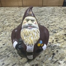 Vintage Cast Iron Bank Santa