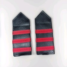 Epauletten Schulterstücke Leder DB Tf Lokführer Bahn Eisenbahn 