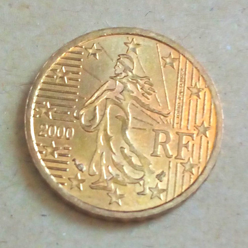 Frankreich euro cent 2000 - 10,